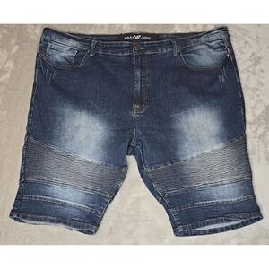 Xray Shorts Men's 48 Blue Streetwear Steampunk Grunge Ribbed Accent Urban Outfit